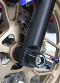 PROTEZIONI PERNO FORCELLA ANTER. COPPIA R&G PER YAMAHA YZF-R25 2014 > 2020 NERO