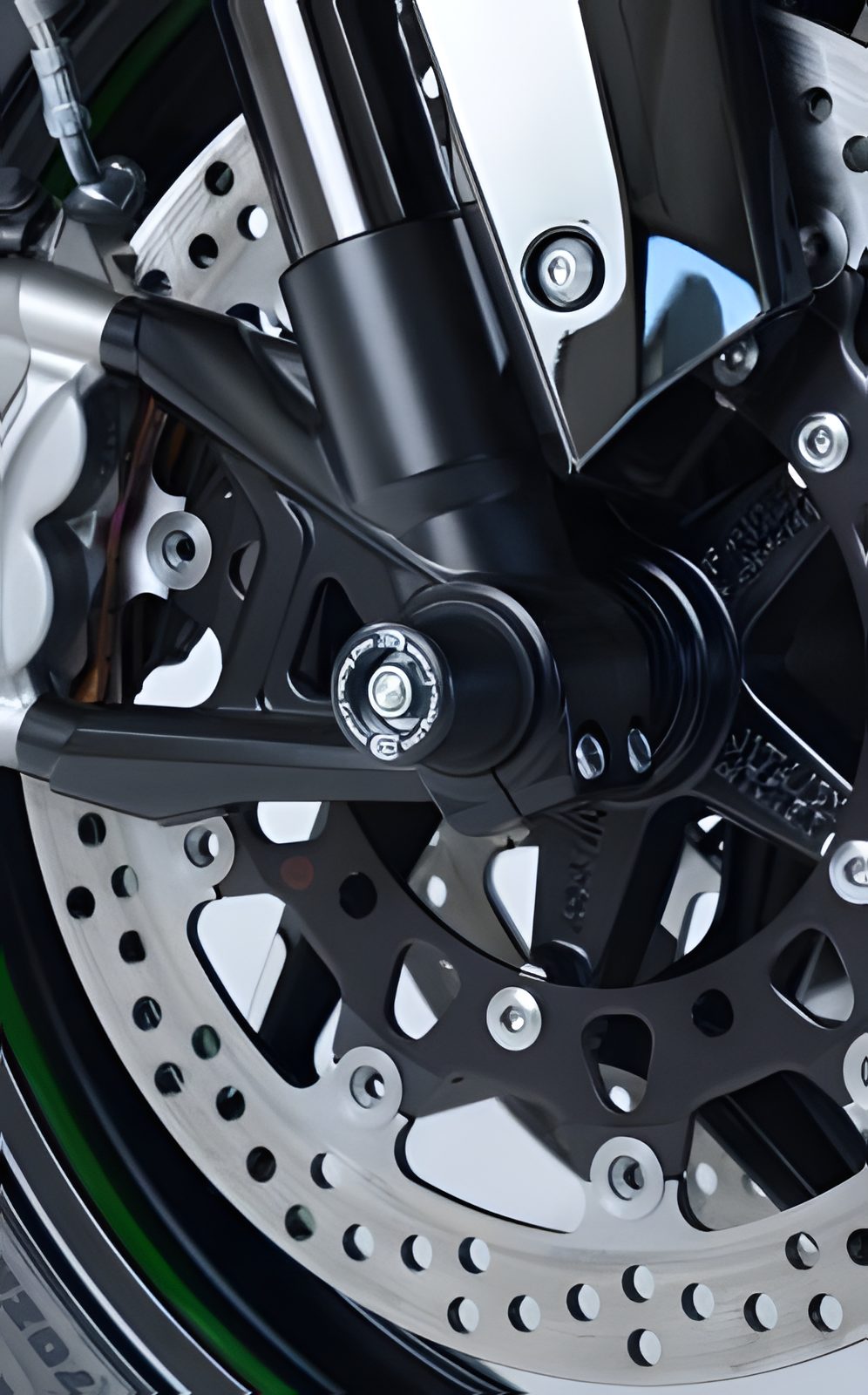 PROTEZIONI PERNO FORCELLA ANTER. COPPIA R&G PER KAWASAKI NINJA H2R 2015 > 2020