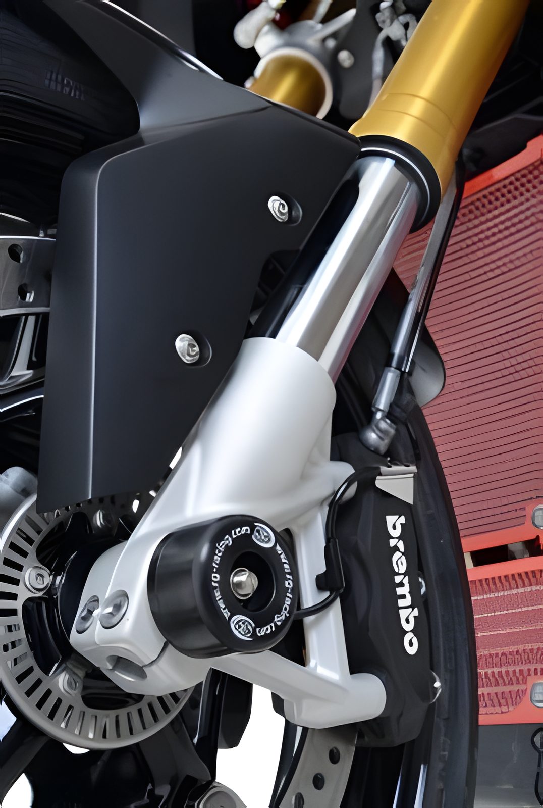PROTEZIONI PERNO FORCELLA COPPIA R&G PER BMW F 850 GS 2022 > 2024 NERO FP0176BK