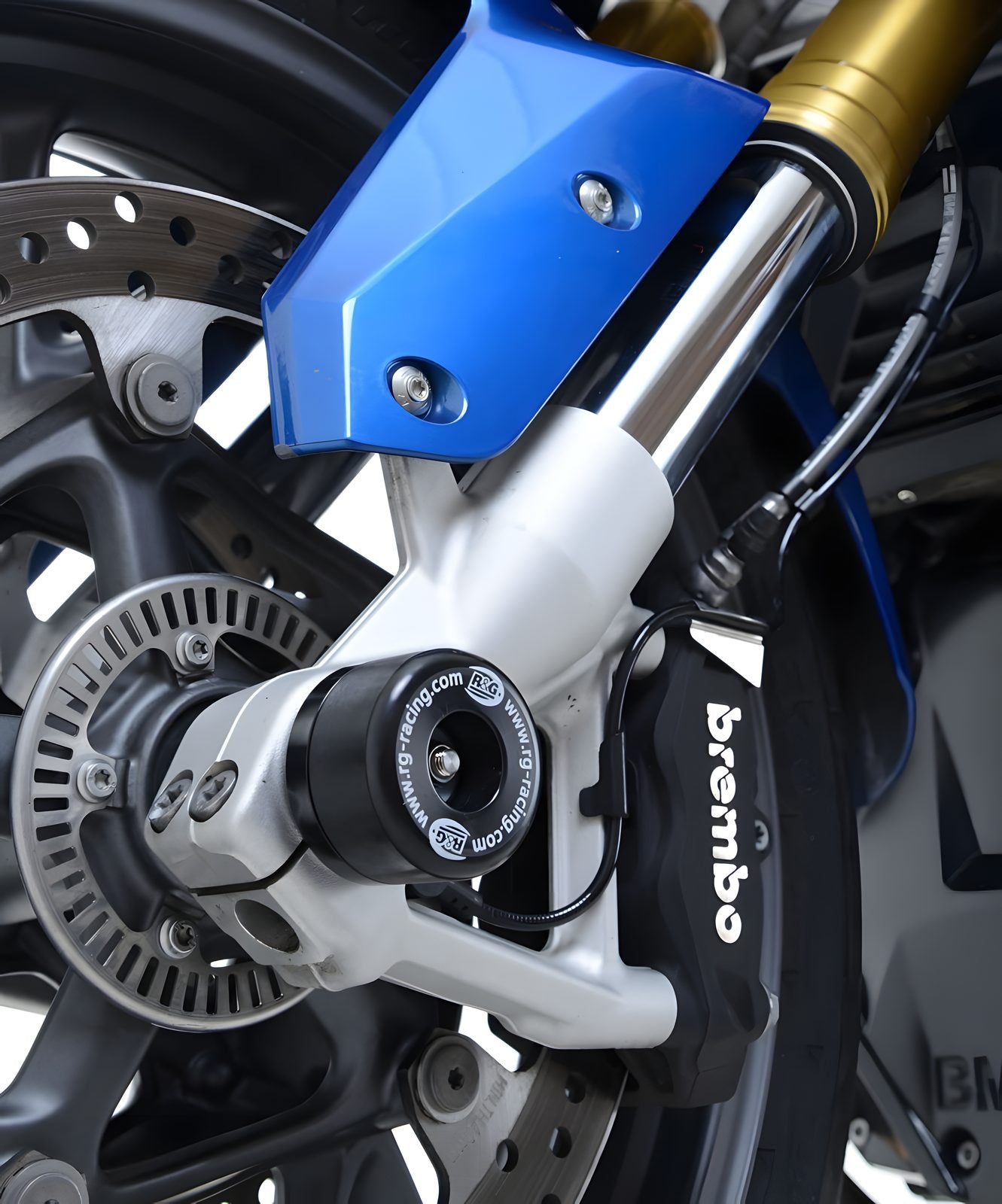 PROTEZIONI PERNO FORCELLA COPPIA R&G PER BMW R 1200 RS 2015 > 2018 NERO FP0178BK