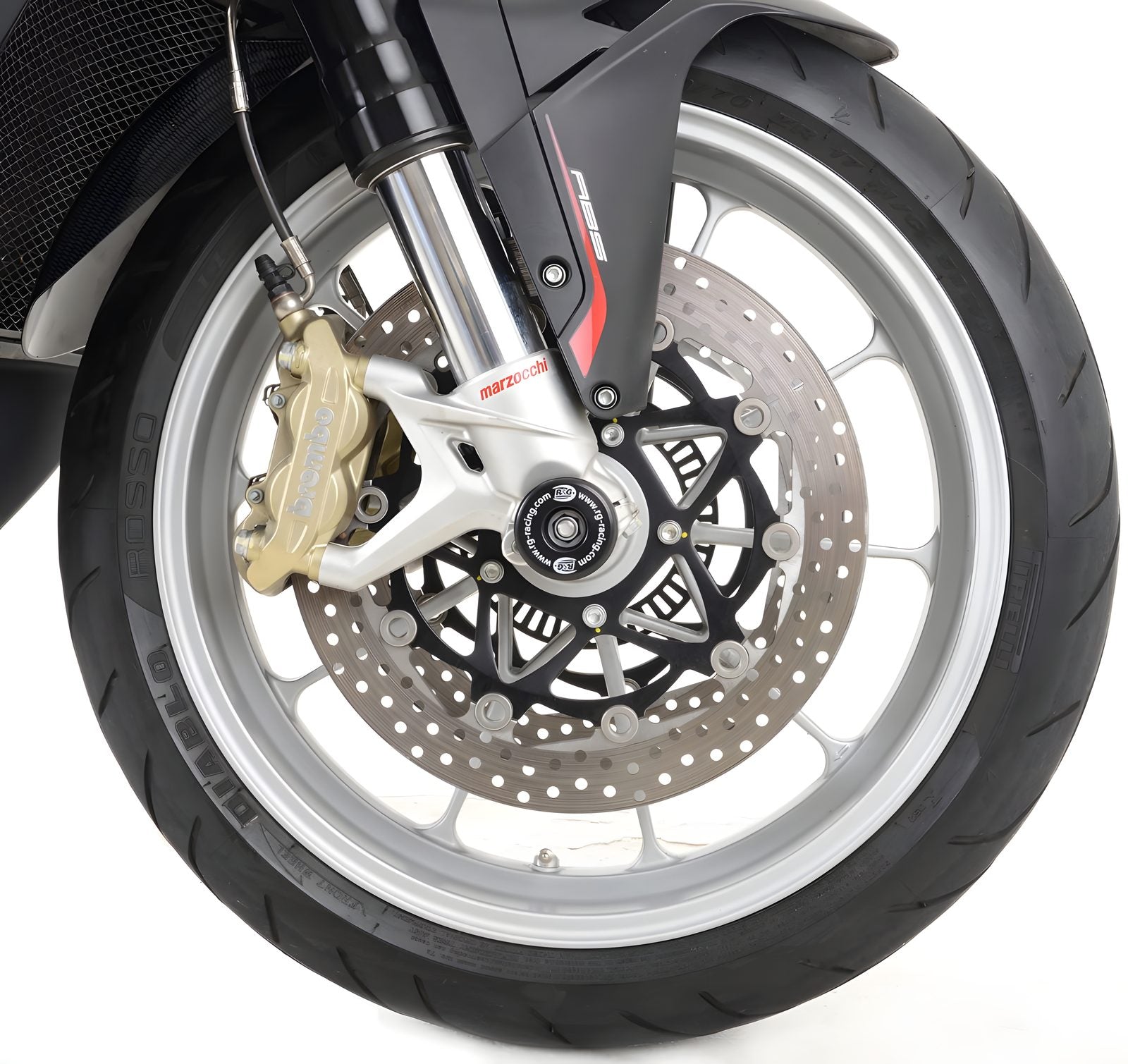 PROTEZIONI PERNO FORCELLA ANTERIORE COPPIA R&G PER MV AGUSTA BRUTALE 1090 2013