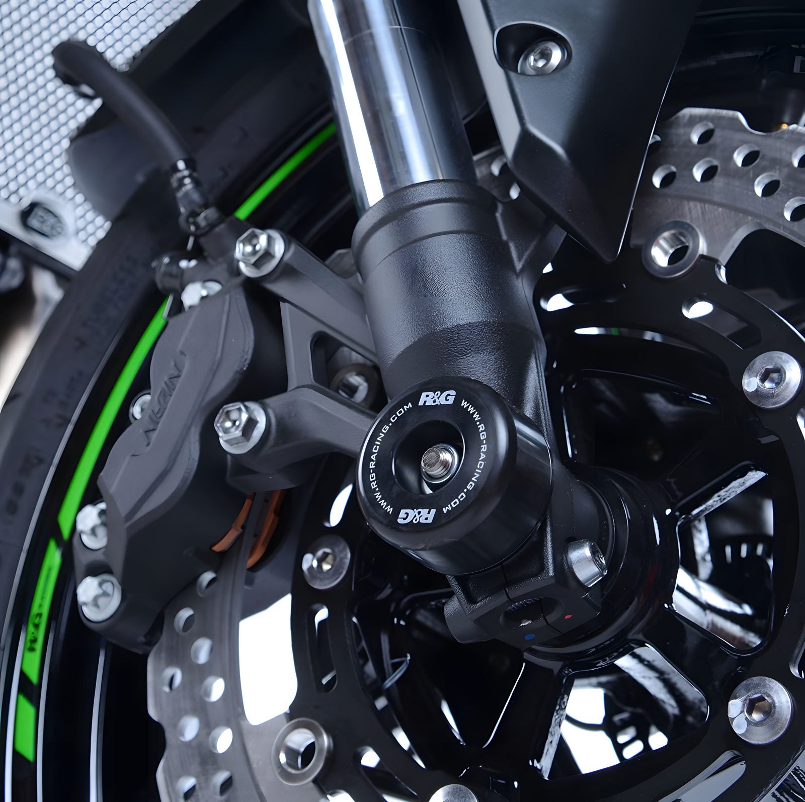 PROTEZIONI PERNO FORCELLA ANTERIORE COPPIA R&G PER KAWASAKI Z 900 RS 2018 > 2024