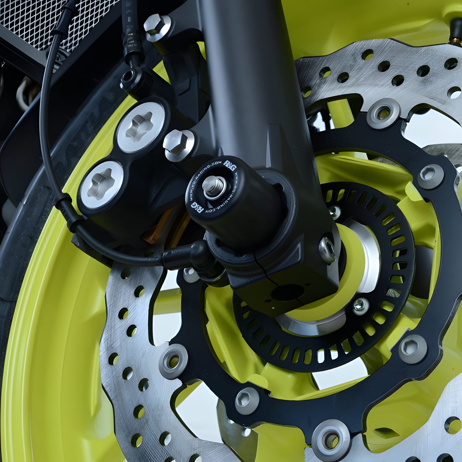 PROTEZIONI PERNO FORCELLA ANTERIORE COPPIA R&G PER YAMAHA MT-07 2018 > 2020 NERO