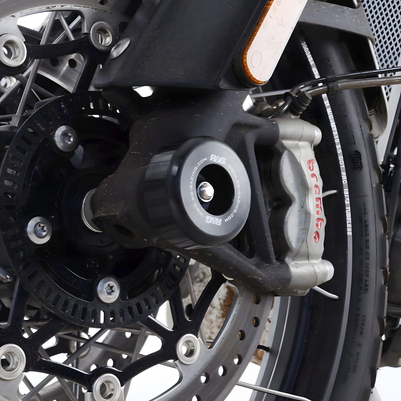 PROTEZIONI FORCELLA COPPIA R&G PER TRIUMPH SCRAMBLER 1200 XC 2019 > 2025 NERO