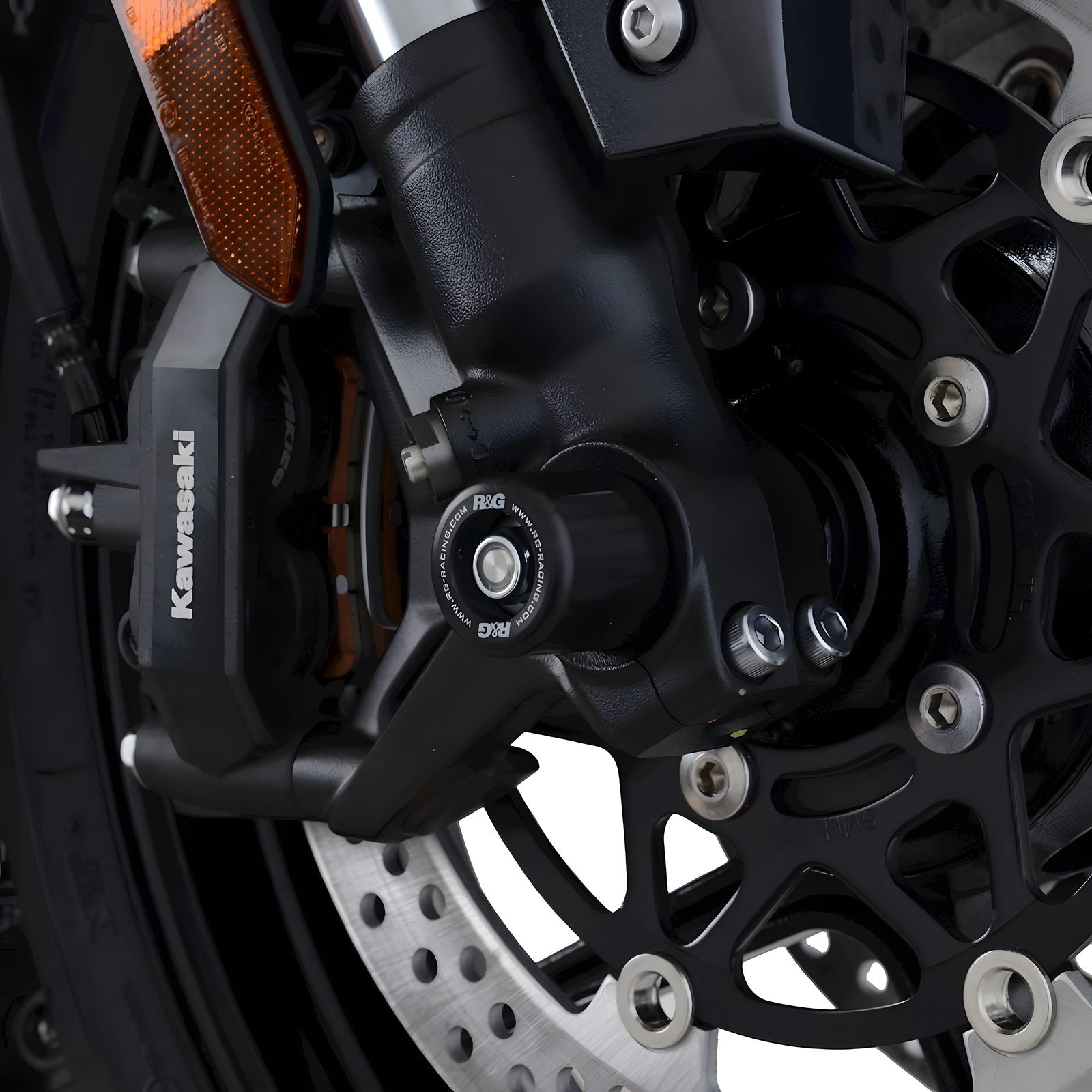 PROTEZIONI PERNO FORCELLA ANTERIORE COPPIA R&G PER KAWASAKI NINJA 1100 SX 2025