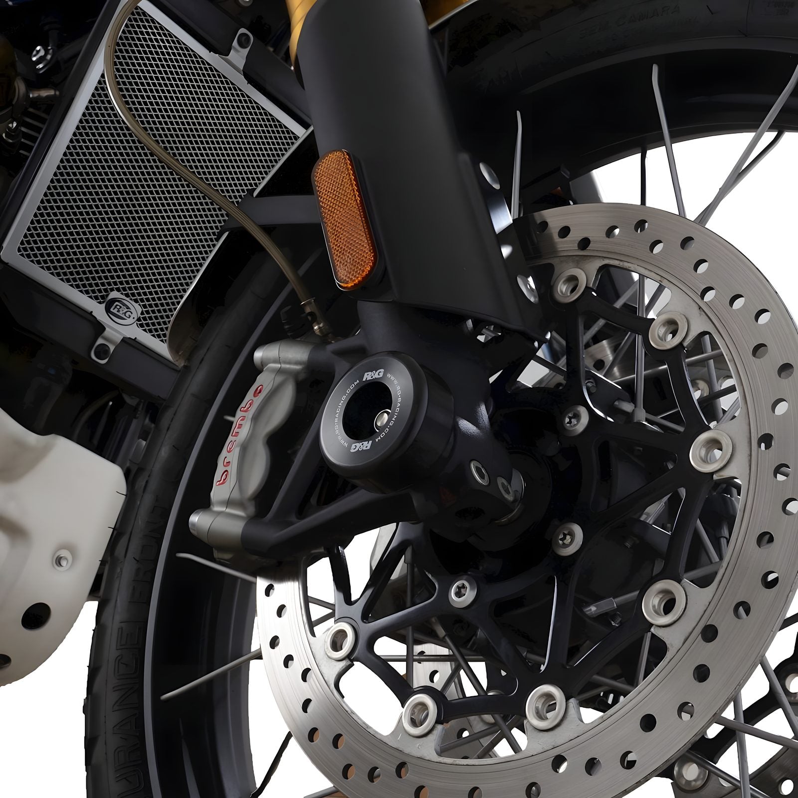 PROTEZIONI FORCELLA COPPIA R&G PER TRIUMPH SCRAMBLER 1200 XE 2019 > 2025 NERO