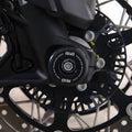 PROTEZIONI PERNO FORCELLA ANTERIORE COPPIA R&G PER MOTO GUZZI V85 TT 2019 NERO