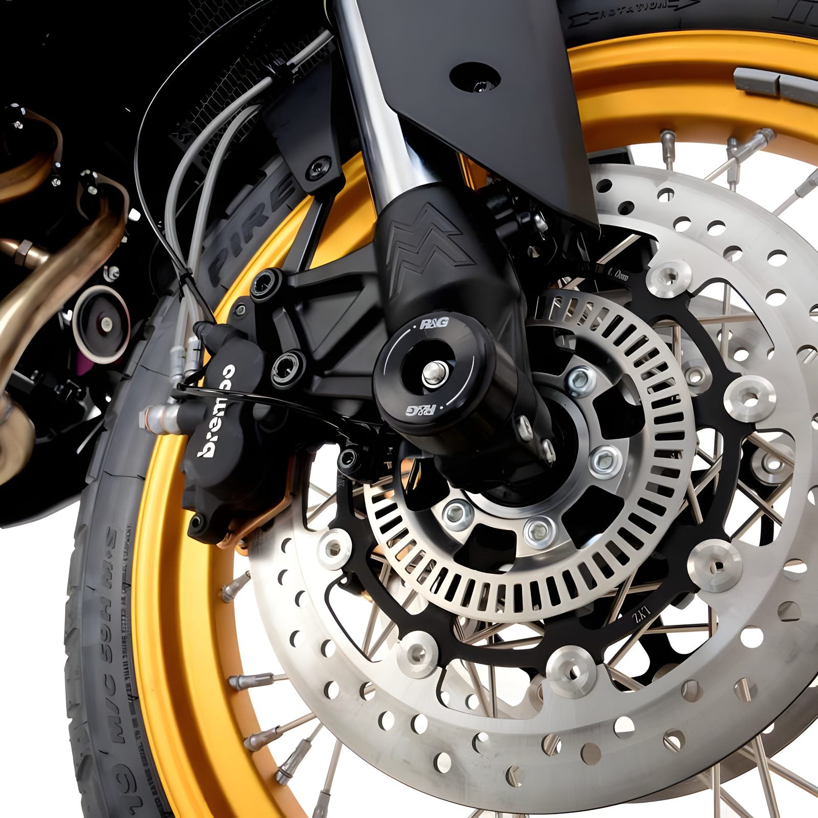PROTEZIONI PERNO FORCELLA COPPIA R&G PER MOTO MORINI X-CAPE 650 2021 > 2025 NERO