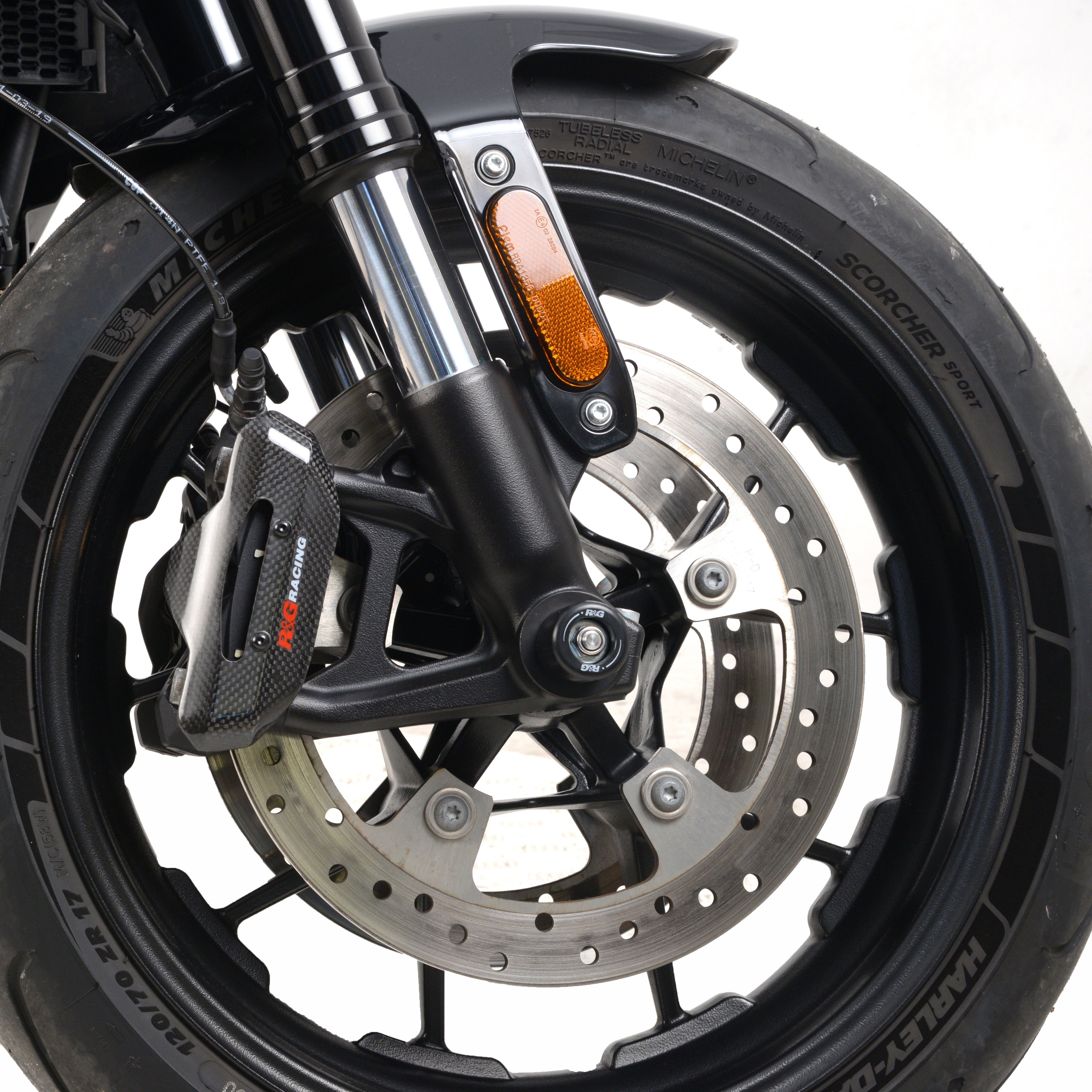 PROTEZIONI FORCELLA COPPIA R&G PER HARLEY DAVIDSON LIVEWIRE ONE 2021 > 2023 NERO