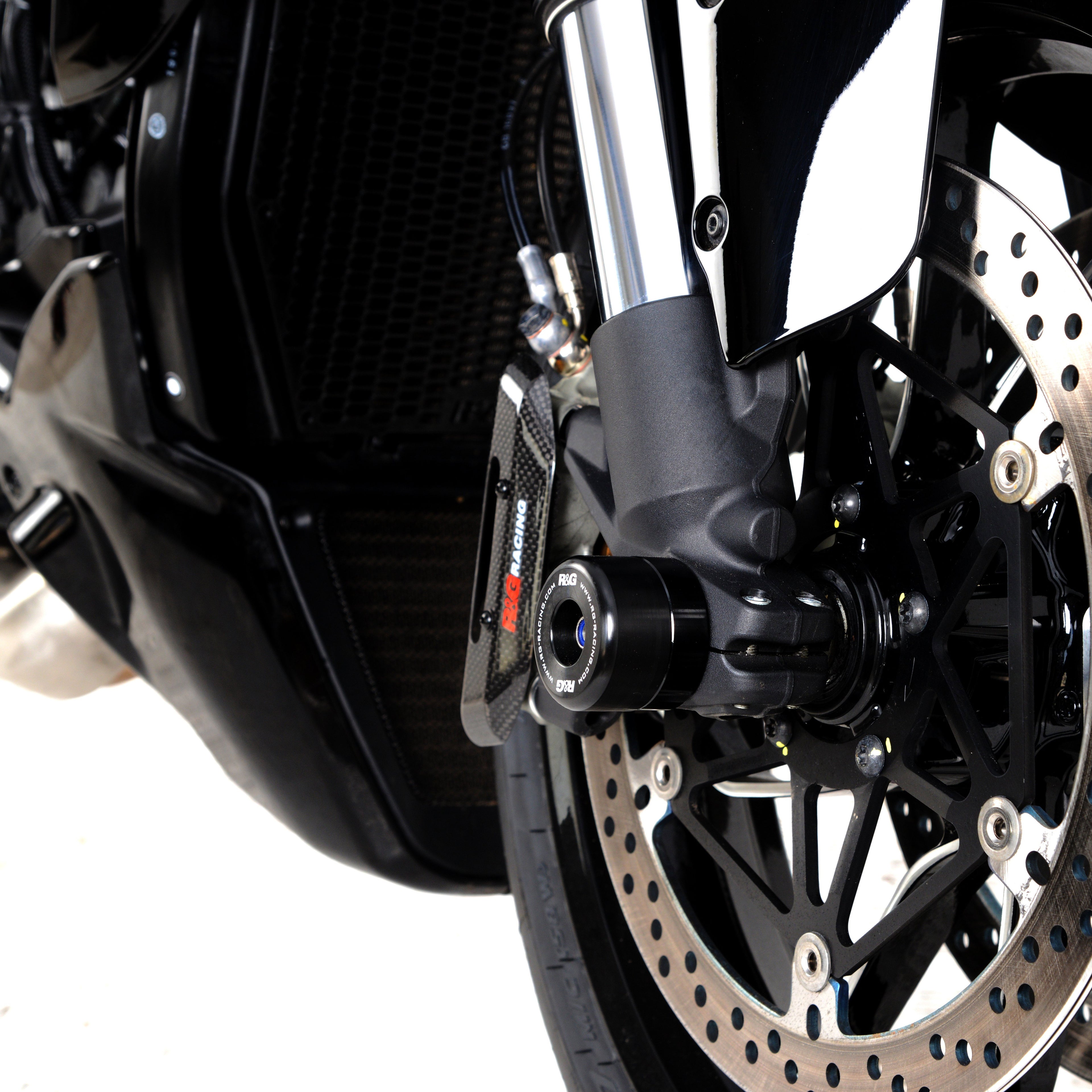 PROTEZIONI PERNO FORCELLA ANTERIORE COPPIA R&G PER DUCATI DIAVEL V4 2023 > 2025