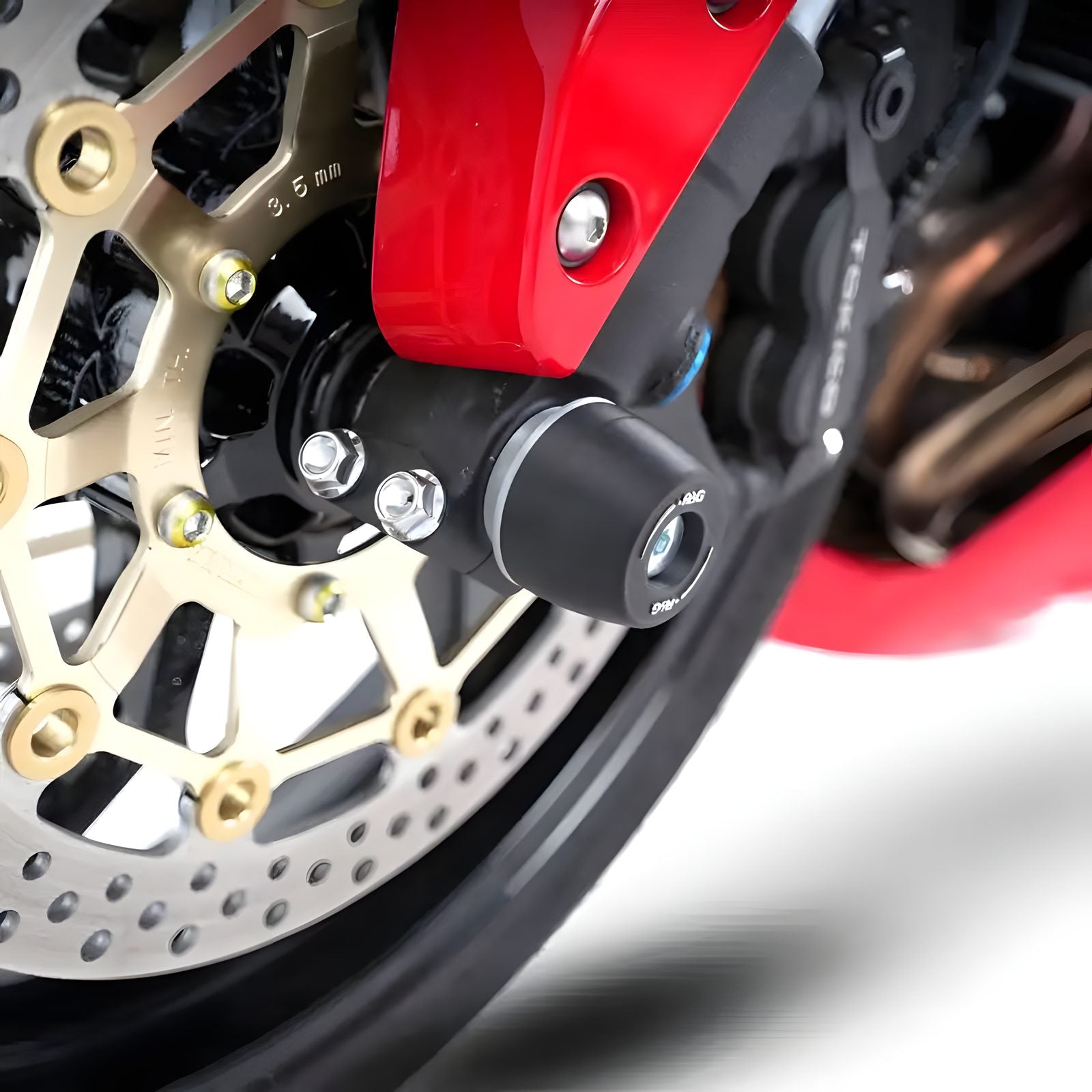 PROTEZIONI PERNO FORCELLA ANTER. COPPIA R&G PER HONDA CBR 600RR 2024 > 2025 NERO