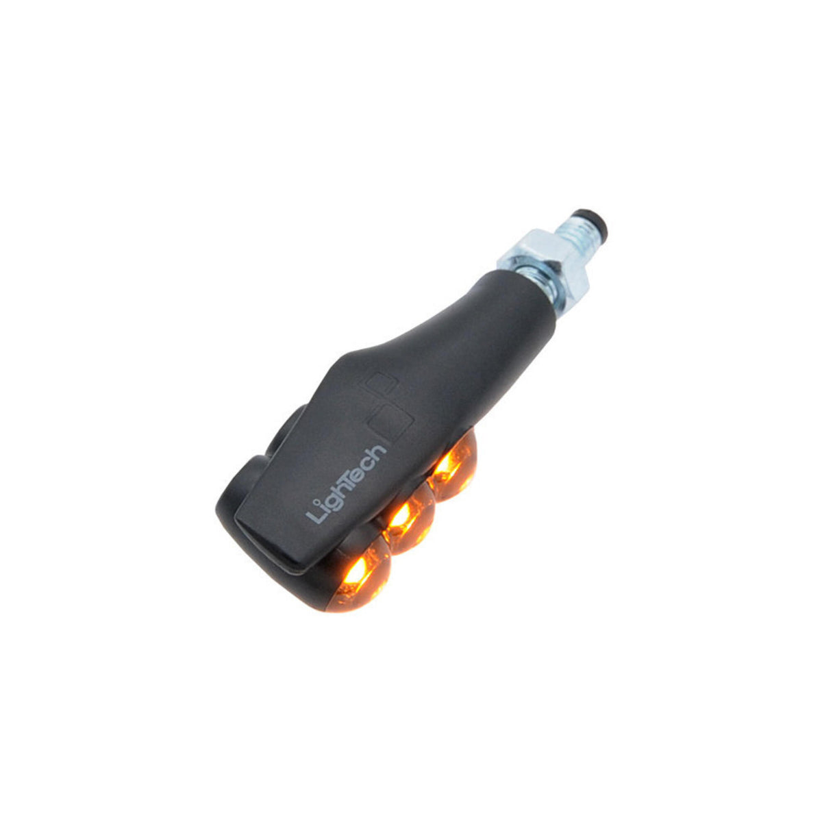 FRECCE INDICATORI DI DIREZIONE A LED IN ABS ANTERIORE / POSTERIORE B52 OMOLOGATI E8 LUCE GIALLA 64 MM LIGHTECH COMPATIBILE PER TRIUMPH SPEED TRIPLE 1200 RX 2021 > 2026 COPPIA NERO FRE929NER