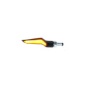 FRECCE INDICATORI DI DIREZIONE A LED IN ABS ANTERIORE / POSTERIORE SEAGULL WING OMOLOGATI E8 LUCE GIALLA 65 MM LIGHTECH COMPATIBILE PER APRILIA TUONO 660 2020 > 2024 COPPIA NERO FRE931NER