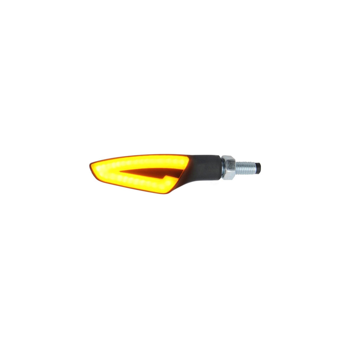 FRECCE INDICATORI DI DIREZIONE A LED IN ABS ANTERIORE / POSTERIORE MONSTEREYE 1 OMOLOGATI E8 LUCE GIALLA 68 MM LIGHTECH COMPATIBILE PER DUCATI MONSTER 937 SP 2021 > 2024 COPPIA NERO FRE932NER