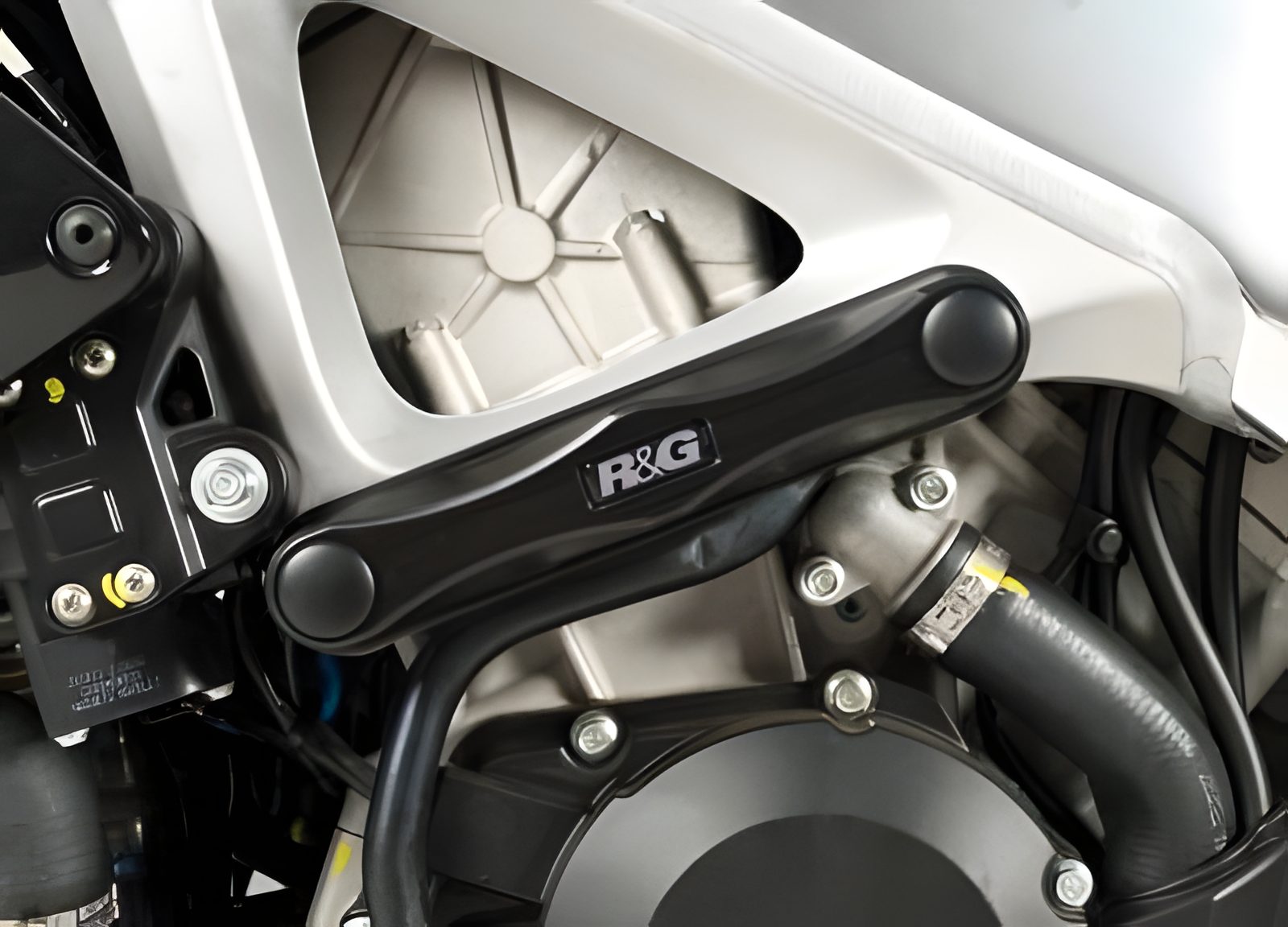 PROTEZIONI TELAIO R&G COMPATIBILE PER APRILIA RSV4 R 2009 > 2014 NERO FSK0001BK