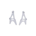 FORCHETTE PER CAVALLETTI A RULLI IN ALLUMINIO INDIPENDENTI LIGHTECH COMPATIBILE PER HONDA CBR1000RR R 2020 > 2026 COPPIA ARGENTO FTEHO001SIL