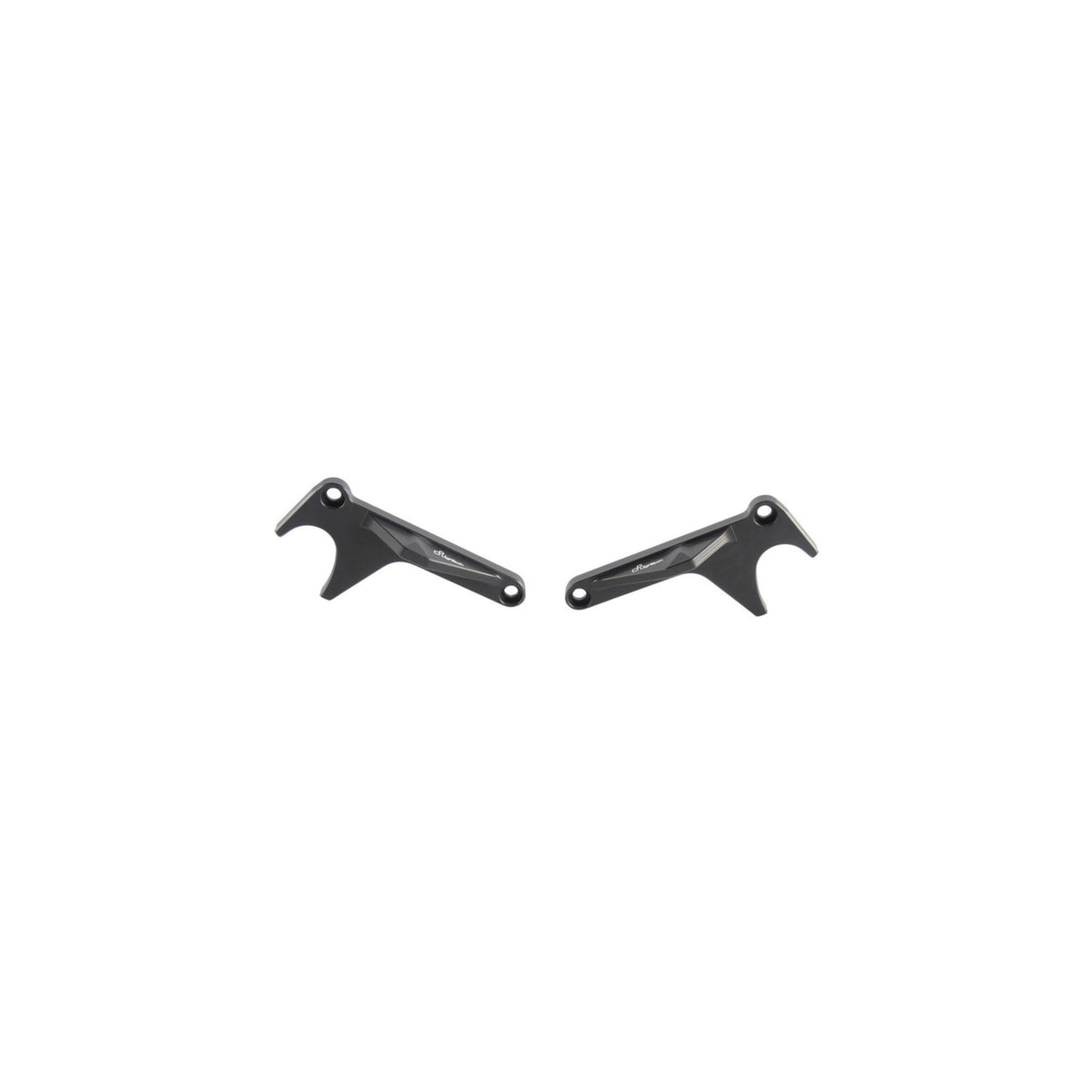 FORCHETTE PER CAVALLETTI A RULLI IN ALLUMINIO INDIPENDENTI LIGHTECH COMPATIBILE PER YAMAHA MT 10 2016 > 2022 COPPIA NERO FTEYA007NER