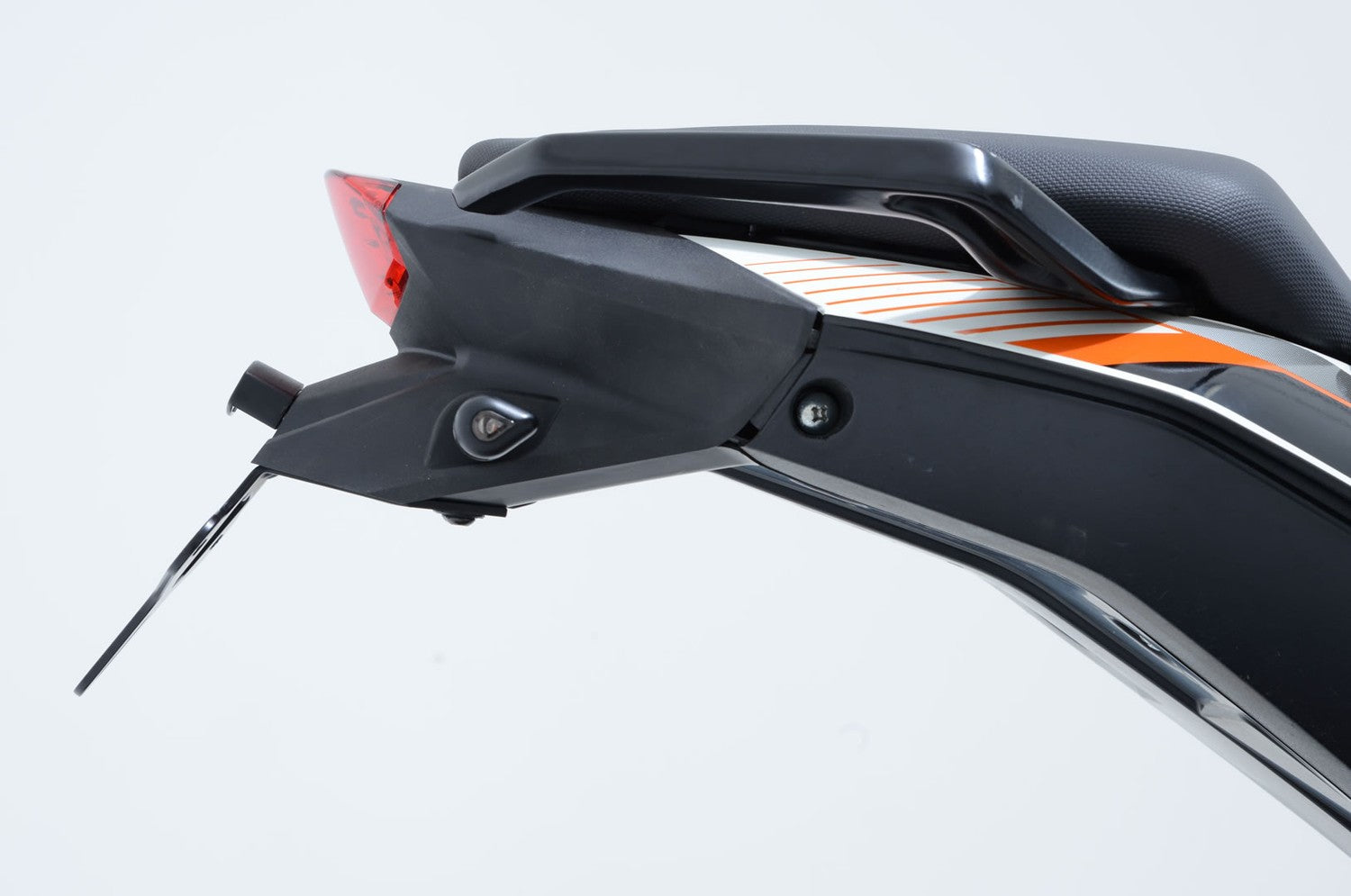 R&G PORTATARGA COMPATIBILE PER KTM 200 DUKE 2015 LP0138BK NERO