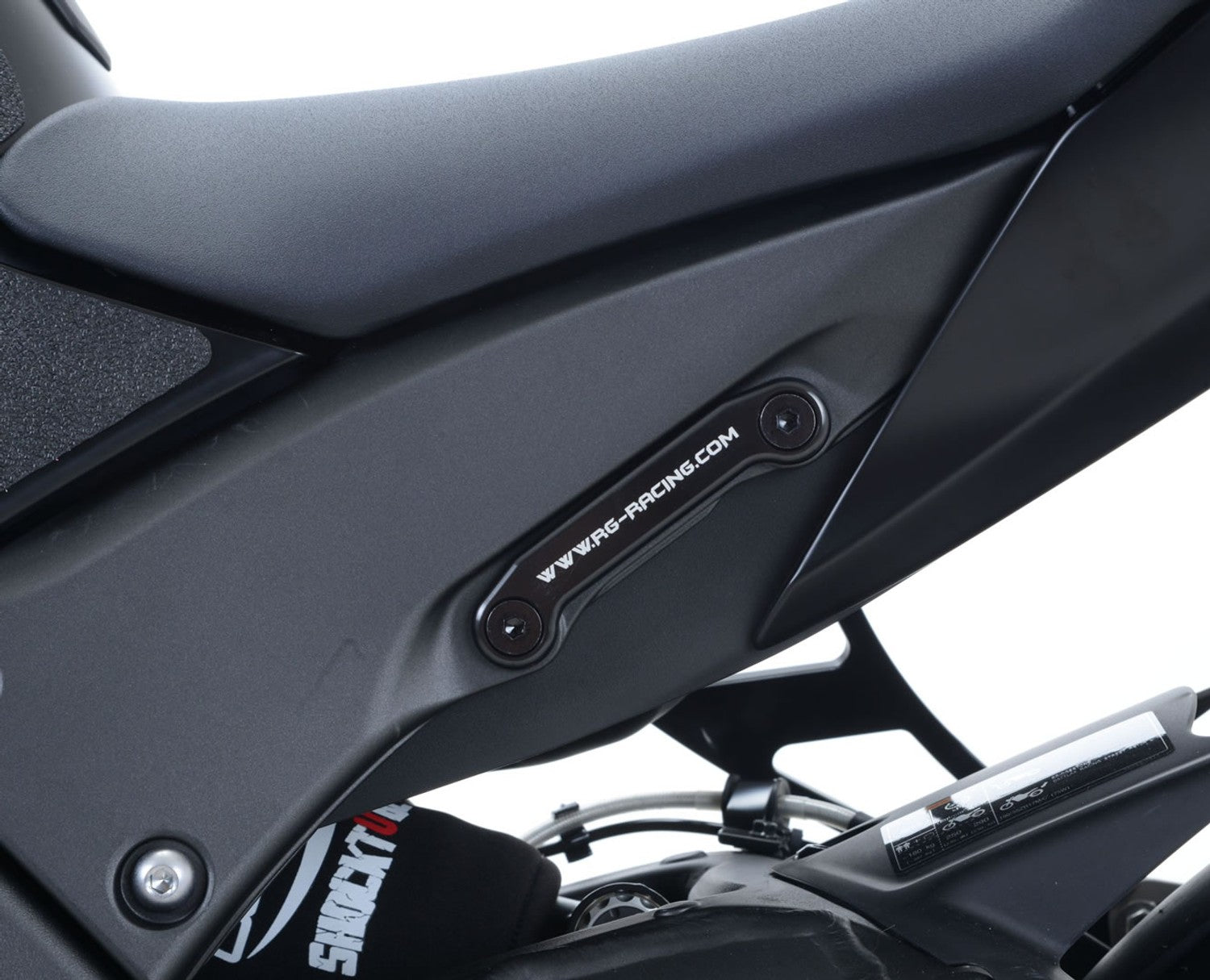 STAFFA SCARICO R&G PER KAWASAKI ZX 10 R NINJA 2011 > 2023 NERO KIT