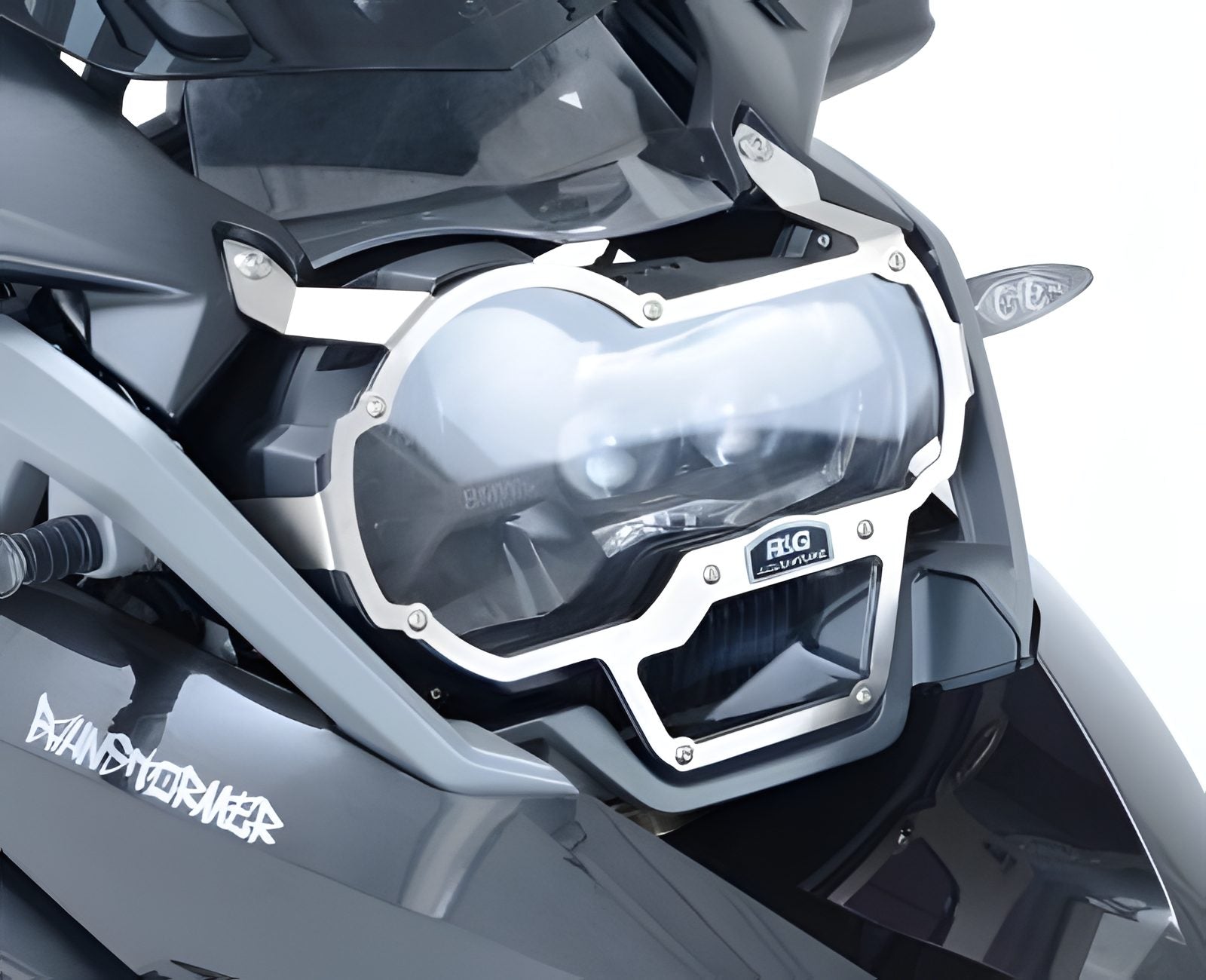 RETINA PROTEZIONE FARO ANTERIORE R&G PER BMW R 1200 GS 2013 > 2018 INOX