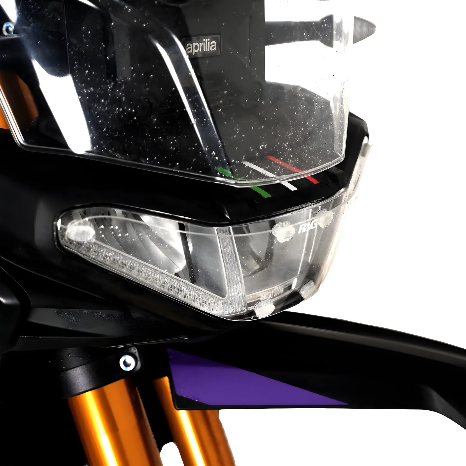 PROTEZIONE FARO ANTERIORE R&G PER APRILIA TUAREG 660 2022 > 2024 TRASPARENTE