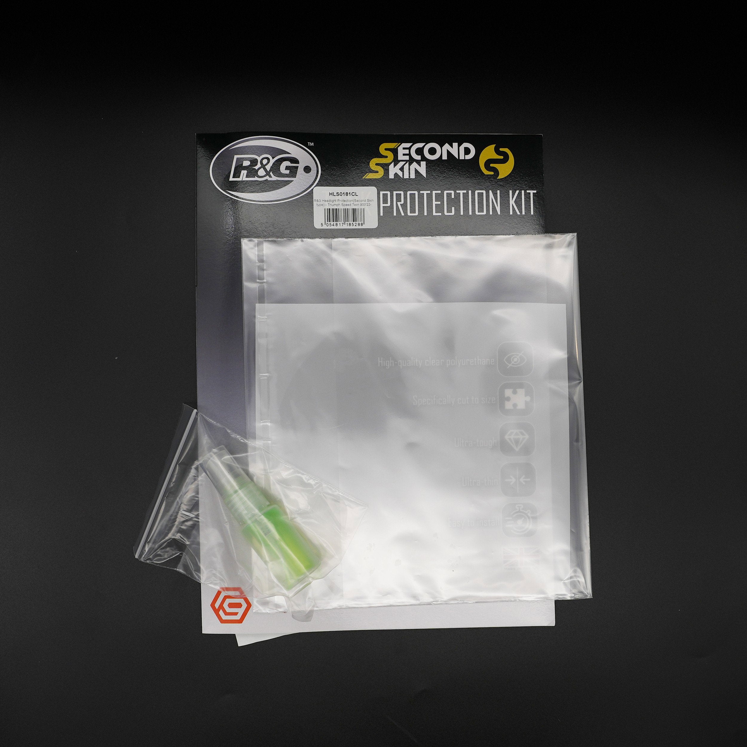 PROTEZIONE FARO ANTERIORE R&G PER TRIUMPH SPEED TWIN 900 2022 > 2024 TRASPARENTE