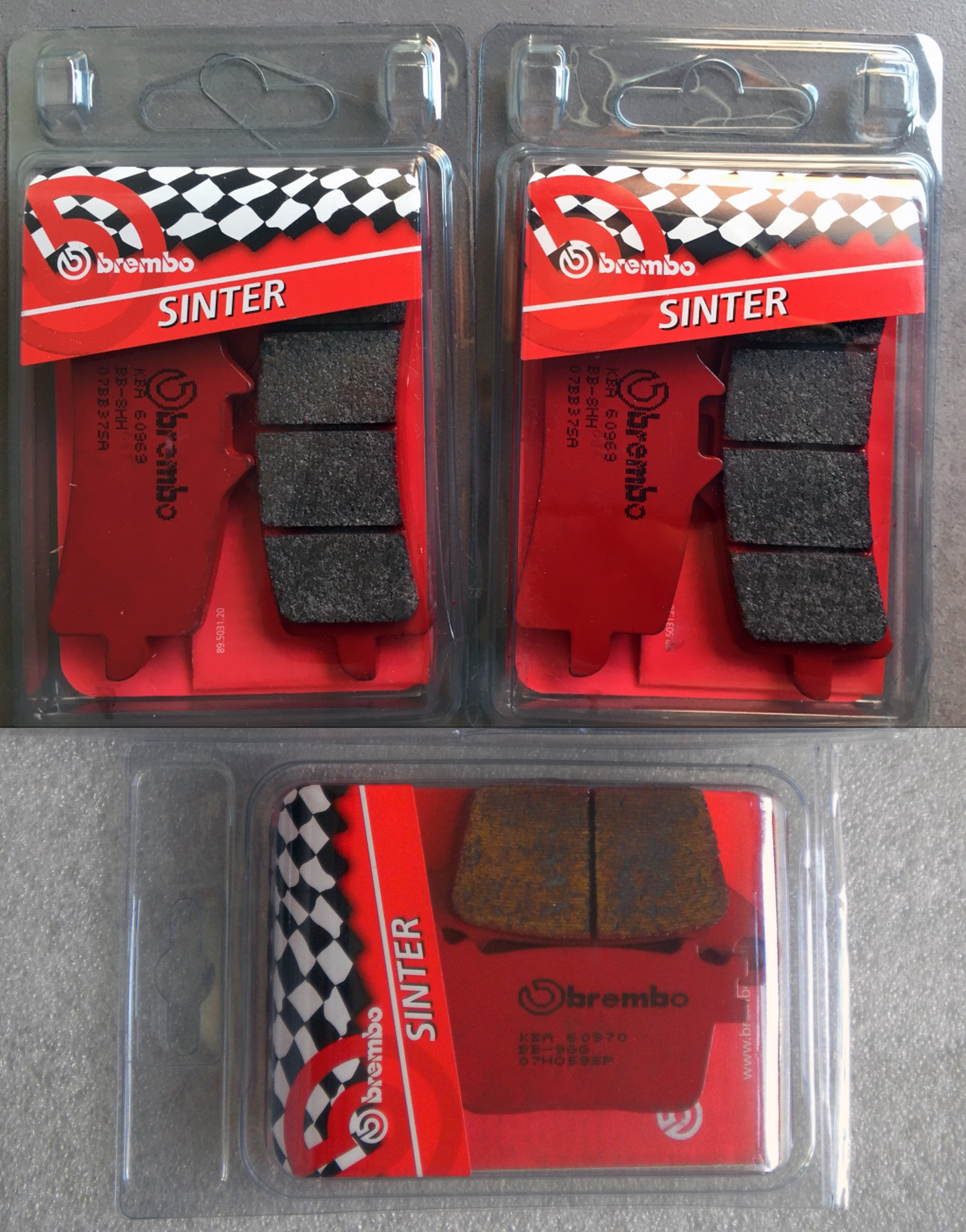 KIT PASTIGLIE FRENO ANTERIORI / POSTERIORI BREMBO COMPATIBILE PER HONDA HORNET CB 600 F 2007 > 2010 07HO30SA 07HO59SP
