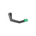 PROTEZIONE LEVA FRENO IN ALLUMINIO KIT ADATTATORE MANUBRIO INCLUSO INTERASSE 148 MM LIGHTECH COMPATIBILE PER KTM DUKE 125 2017 > 2023 VERDE ISS120RAVER