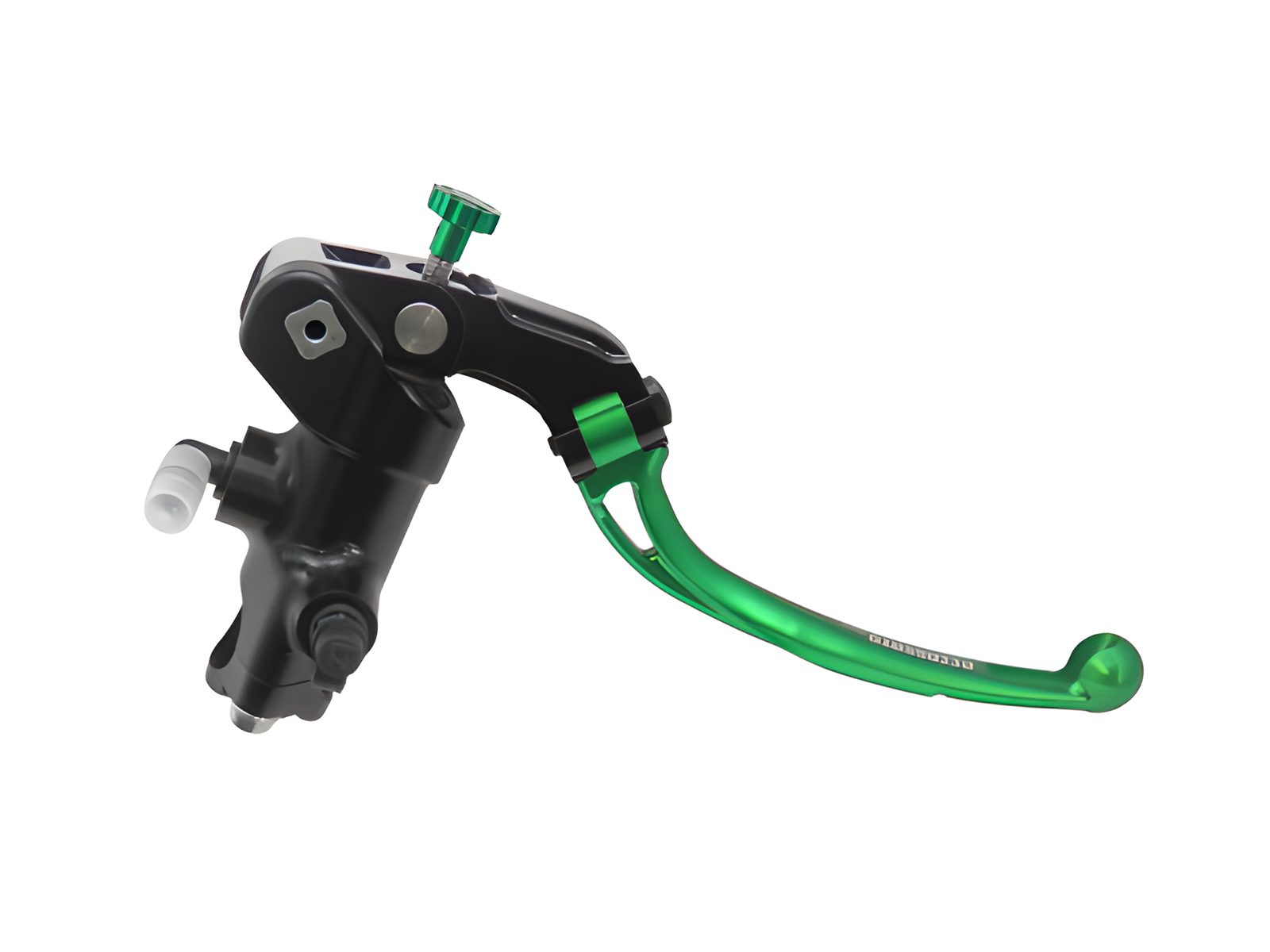 POMPA PRS DIAM. 19 x 17-18-19 FRENO FORGIATA ACCOSSATO LEVA SNODATA PER IMPIANTI BIDISCO, COLORE (POMELLO+LEVA) VERDE