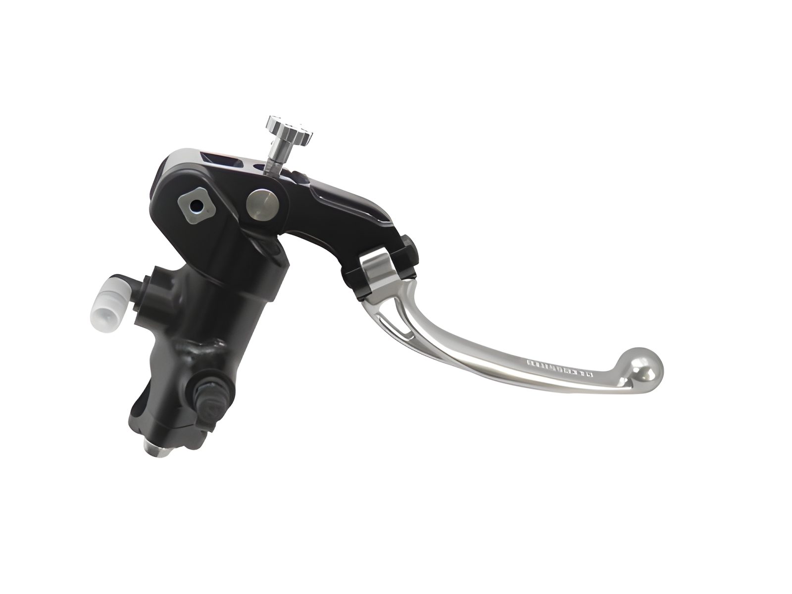 POMPA PRS DIAM. 19 x 17-18-19 FRENO FORGIATA ACCOSSATO LEVA SNODATA PER IMPIANTI BIDISCO, COLORE (POMELLO+LEVA) ARGENTO
