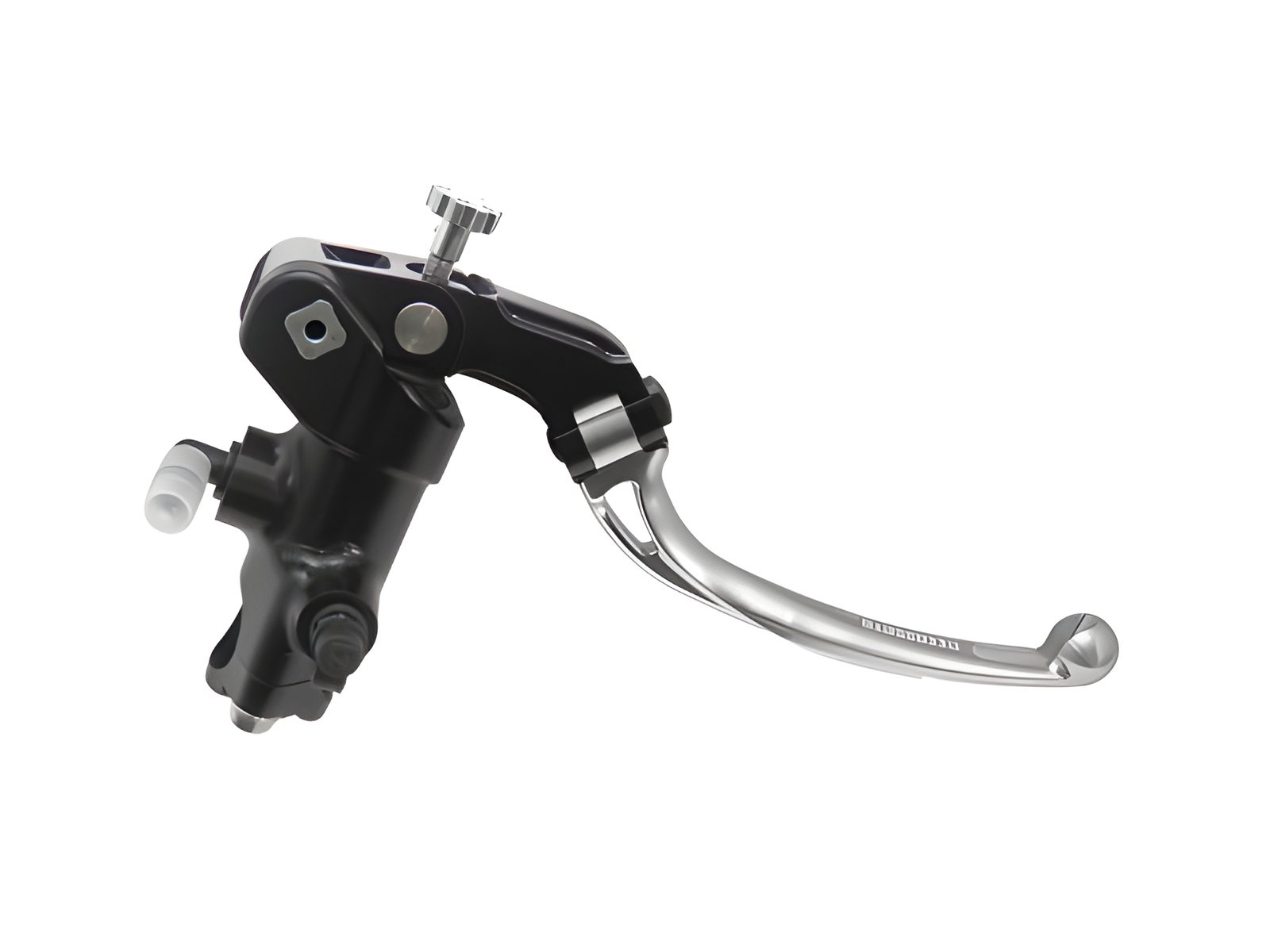 POMPA PRS DIAM. 19 x 17-18-19 FRENO FORGIATA ACCOSSATO LEVA SNODATA PER IMPIANTI BIDISCO, COLORE (POMELLO+LEVA) ARGENTO