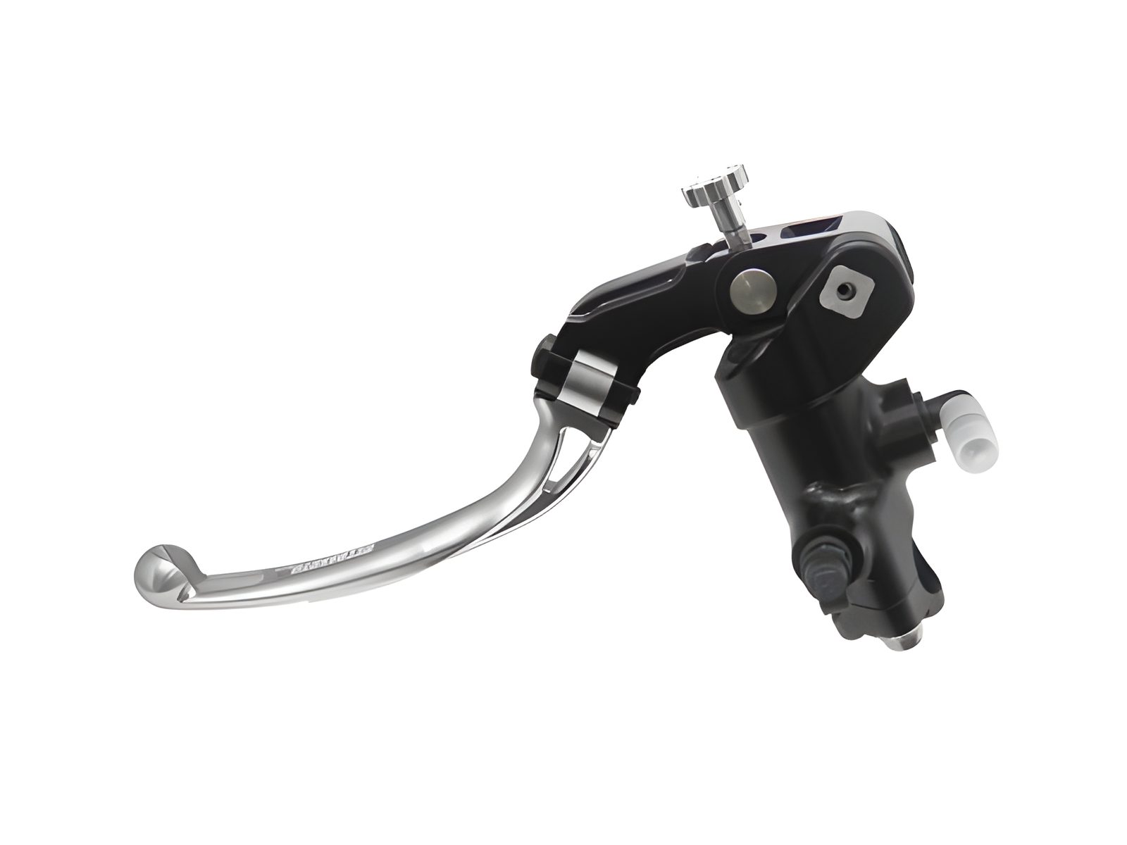 POMPA PRS DIAM. 16 x 15-16-17 FRIZIONE FORGIATA ACCOSSATO LEVA SNODATA PER IMPIANTI MONODISCO, COLORE (POMELLO+LEVA) ARGENTO