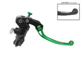 POMPA PRS DIAM. 16 x 17-18-19 FRENO FORGIATA ACCOSSATO LEVA SNODATA PER IMPIANTI MONO DISCO, COLORE (POMELLO+LEVA) VERDE