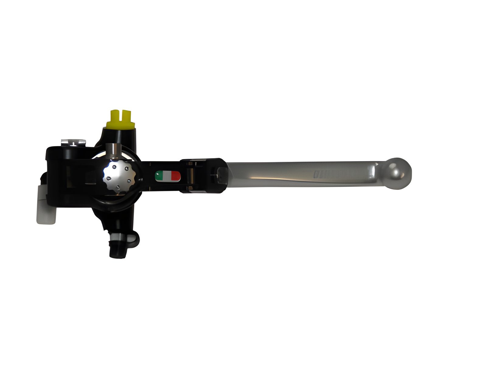 POMPA PRS DIAM. 16 x 17-18-19 FRENO FORGIATA ACCOSSATO LEVA SNODATA PER IMPIANTI MONO DISCO, COLORE (POMELLO+LEVA) ARGENTO