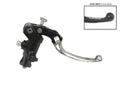 POMPA PRS DIAM. 16 x 17-18-19 FRENO FORGIATA ACCOSSATO LEVA SNODATA PER IMPIANTI MONO DISCO, COLORE (POMELLO+LEVA) ARGENTO