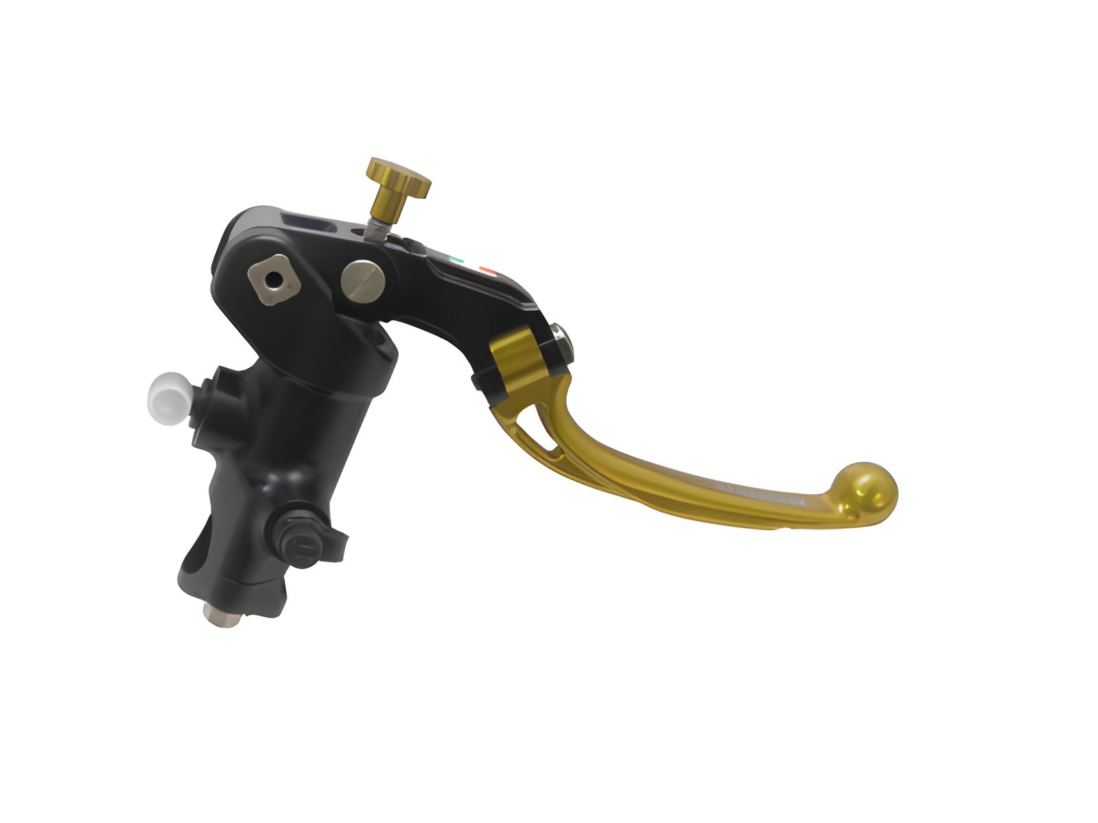 POMPA PRS DIAM. 16 x 17-18-19 FRENO FORGIATA ACCOSSATO LEVA SNODATA PER IMPIANTI MONO DISCO, COLORE (POMELLO+LEVA) ORO