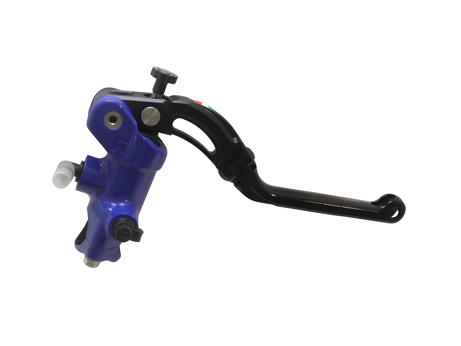 ACCOSSATO POMPA FRENO RAD.FORG.19X18,CORPO BLU VERN. + LEVA REV.NERA