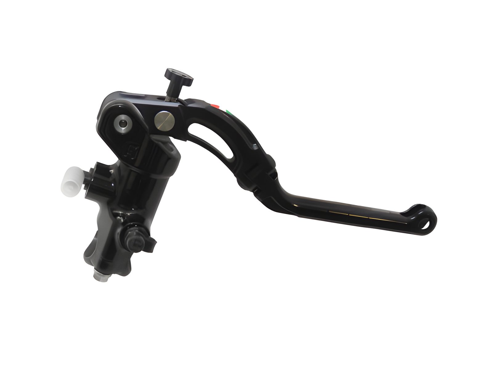 ACCOSSATO POMPA FRENO RAD.FORG.19X20,CORPO NERO VERN. + LEVA REV.NERA