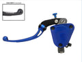POMPA FRIZIONE PRS REGOLABILE 16X15-16-17 FORGIATA ACCOSSATO PER IMPIANTI MONODISCO, COLORE (POMELLO+LEVA+TAPPO) BLU