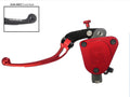 POMPA FRIZIONE PRS REGOLABILE 16X15-16-17 FORGIATA ACCOSSATO PER IMPIANTI MONODISCO, COLORE (POMELLO+LEVA+TAPPO) ROSSO