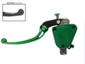 POMPA FRIZIONE RADIALE 16X18 FORGIATA ACCOSSATO CON LEVA SNODATA PER IMPIANTI MONODISCO, COLORE (POMELLO+LEVA+TAPPO) VERDE