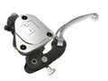 POMPA FRIZIONE RADIALE 16X18 FORGIATA ACCOSSATO CON LEVA SNODATA PER IMPIANTI MONODISCO, COLORE (POMELLO+LEVA+TAPPO) ARGENTO