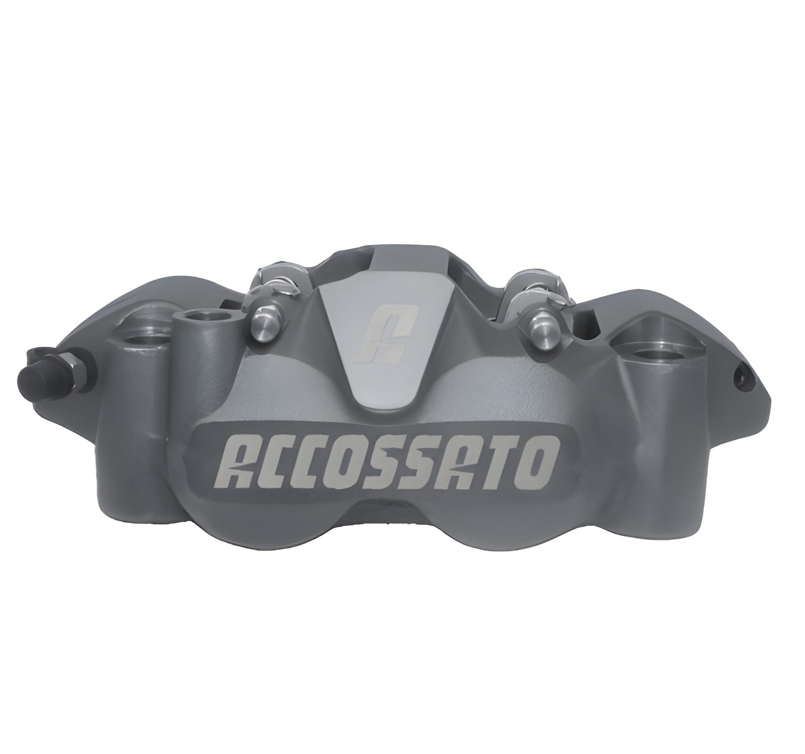 ACCOSSATO PINZA RADIALE SX, INT.108 PISTONI IN ALL. ANOD.ANTRACITE PASTIGLIE ST