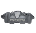 ACCOSSATO PINZA RADIALE SX INT.108 PISTONI IN ALL. ANOD.ANTRACITE PASTIGLIE ZXC