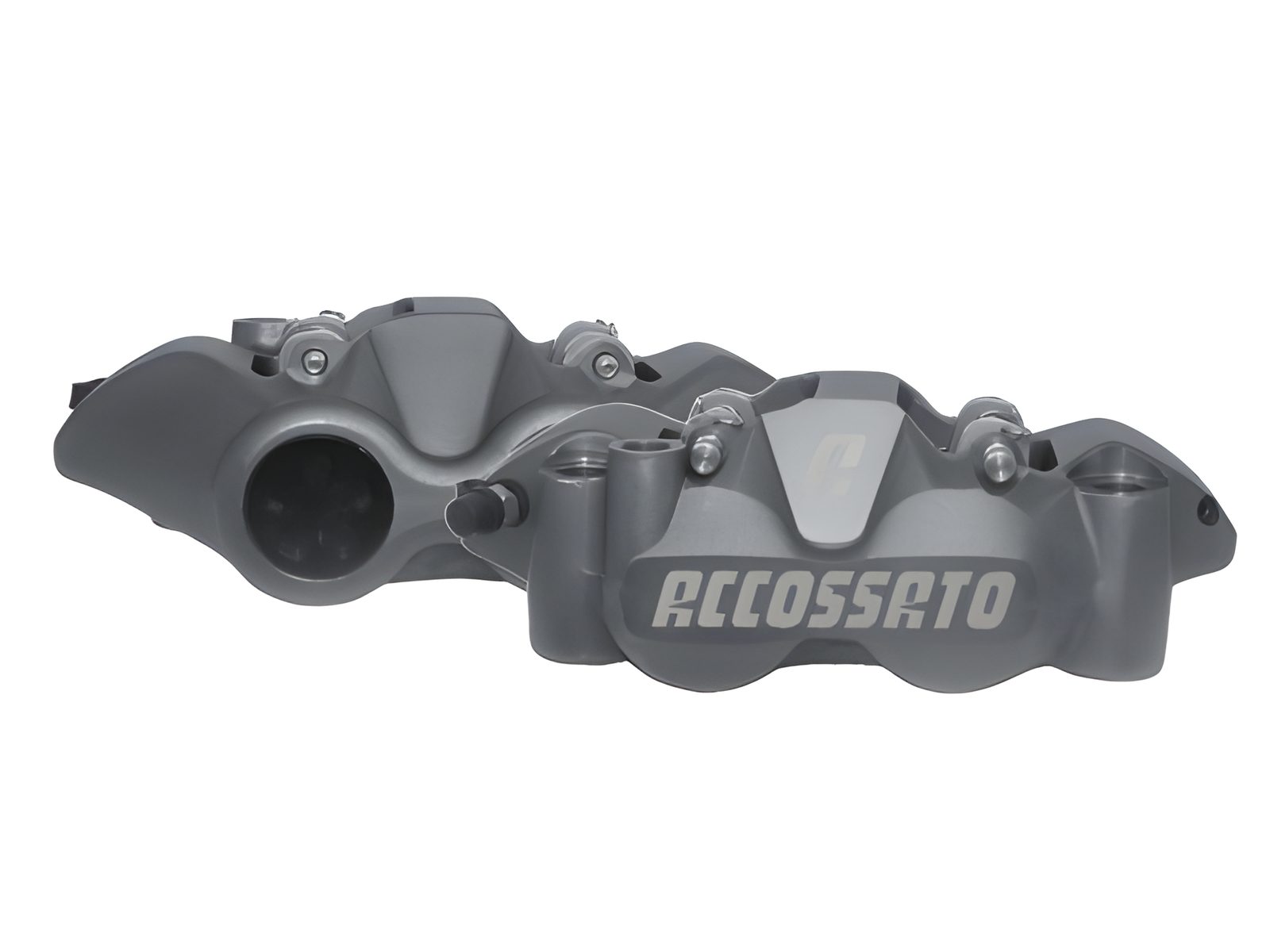 ACCOSSATO SET PINZE RAD. INT.108 PISTONI IN ALL. ANOD.ANTRACITE PASTIGLIE ZXC