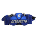 ACCOSSATO PINZA RADIALE DX, INT.108 PISTONI IN ALLUMINIO ANOD.BLU PASTIGLIE ST