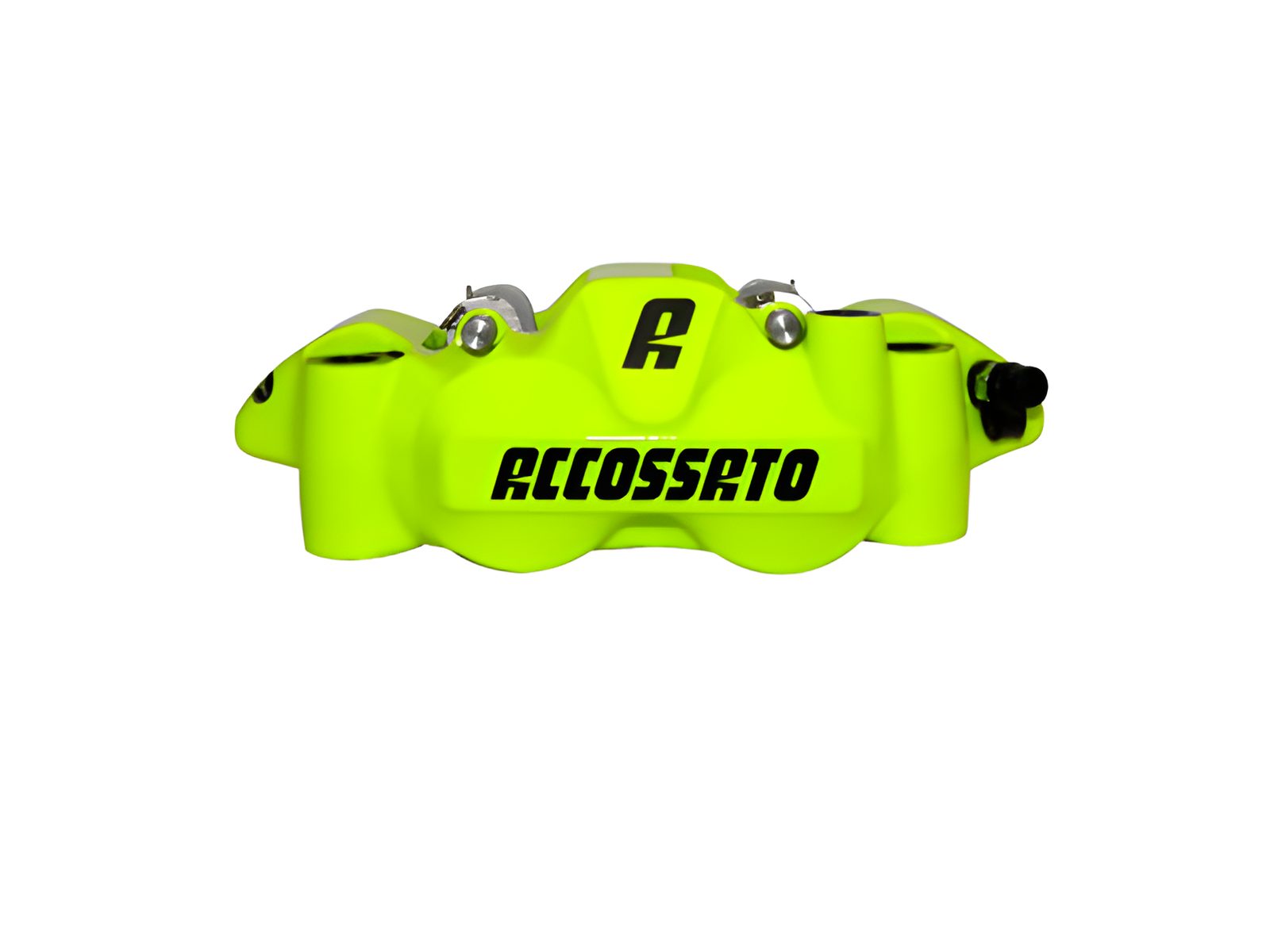 ACCOSSATO PINZA RADIALE DX INT.108 PISTONI ALL. VERN.GIALLO FLUO PASTIGLIE ST
