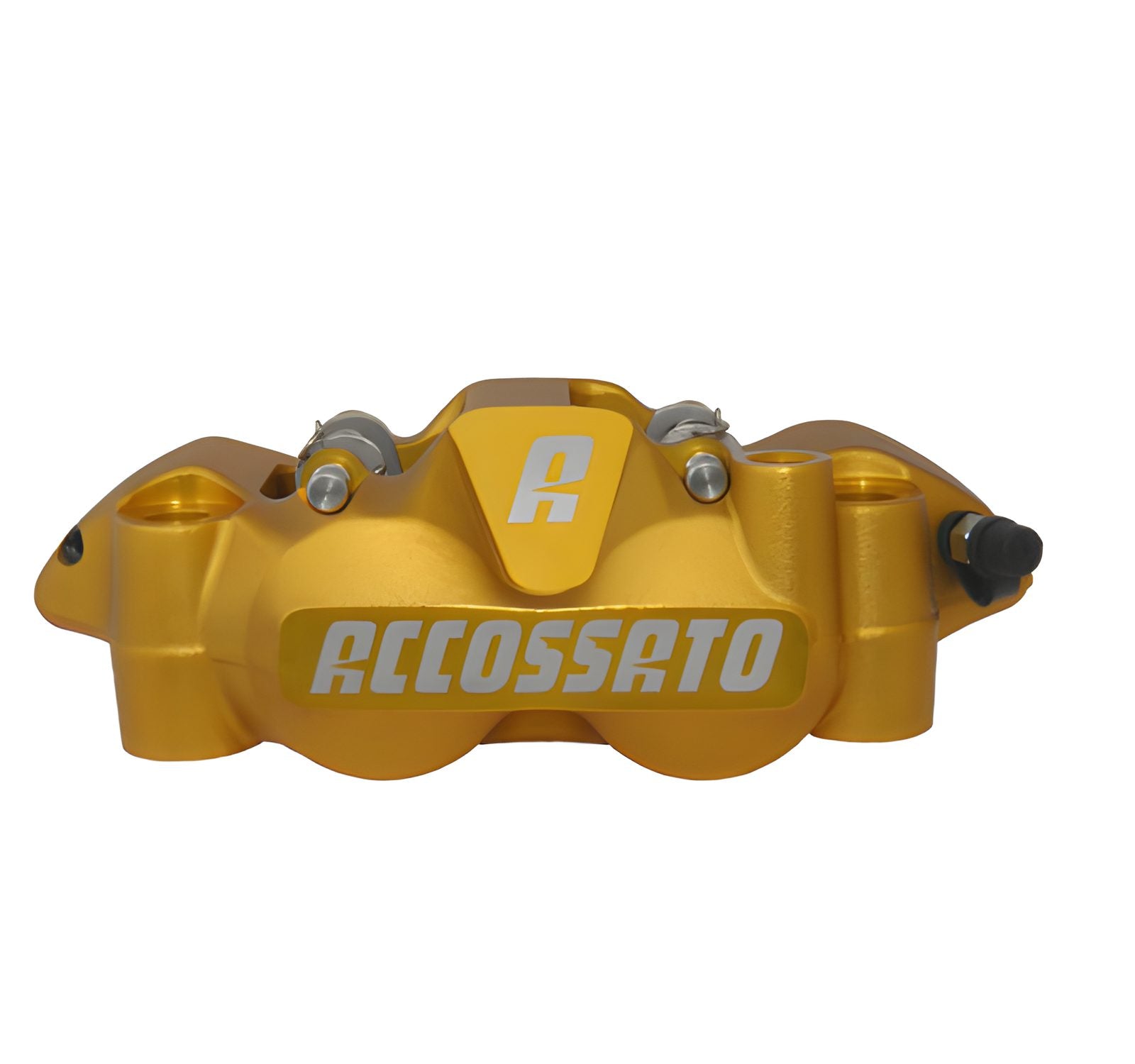 ACCOSSATO PINZA RADIALE DX, INT.108 PISTONI IN ALLUMINIOANOD.ORO PASTIGLIE ZXC