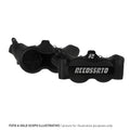 COPPIA PINZE FRENO RADIALE ACCOSSATO FORGIATA MONOBLOCCO PISTONI ALLUMINIO 100 MM PZ007VG-ZXC