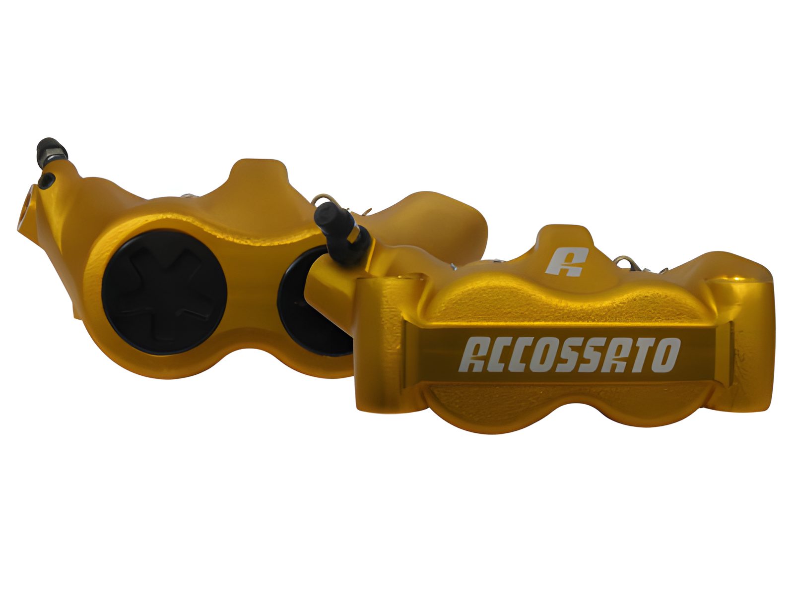 COPPIA PINZE FRENO RADIALE ACCOSSATO FORGIATA MONOBLOCCO PISTONI ALLUMINIO 100 MM PZ007Y-ST